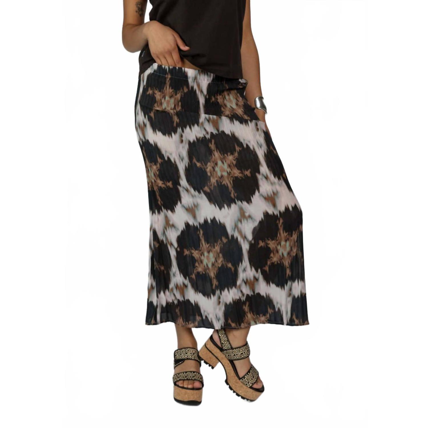 New No. 6 Hiro Midi Skirt In Blush Ikat